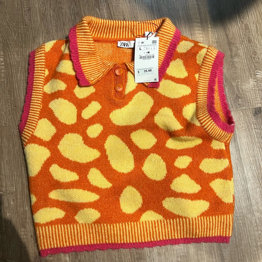 Zara colorful sweater vest